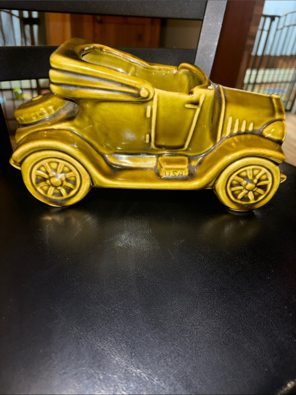 Vintage Jalopy Ceramic Planter